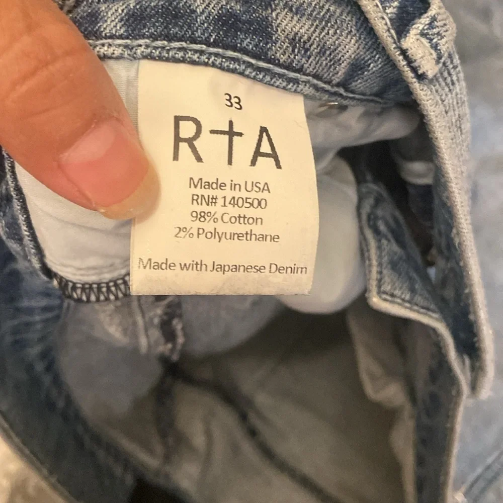 RtA Japanese Denim size 33